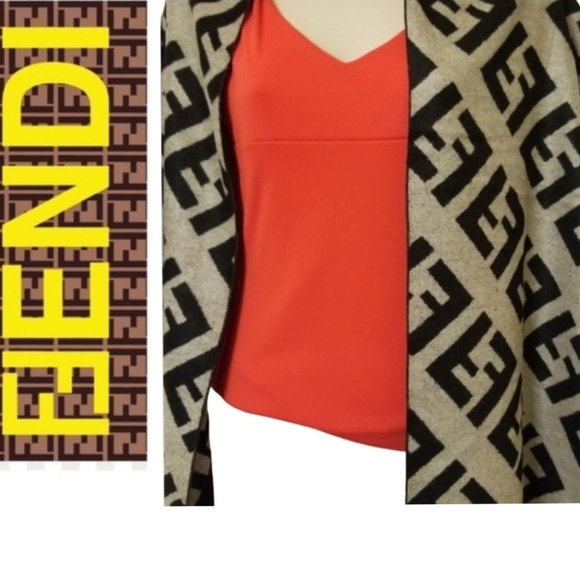 🧧Fantastic Fendi Zucca Cashmere Scarf🍟+GIFT - Picture 1 of 8
